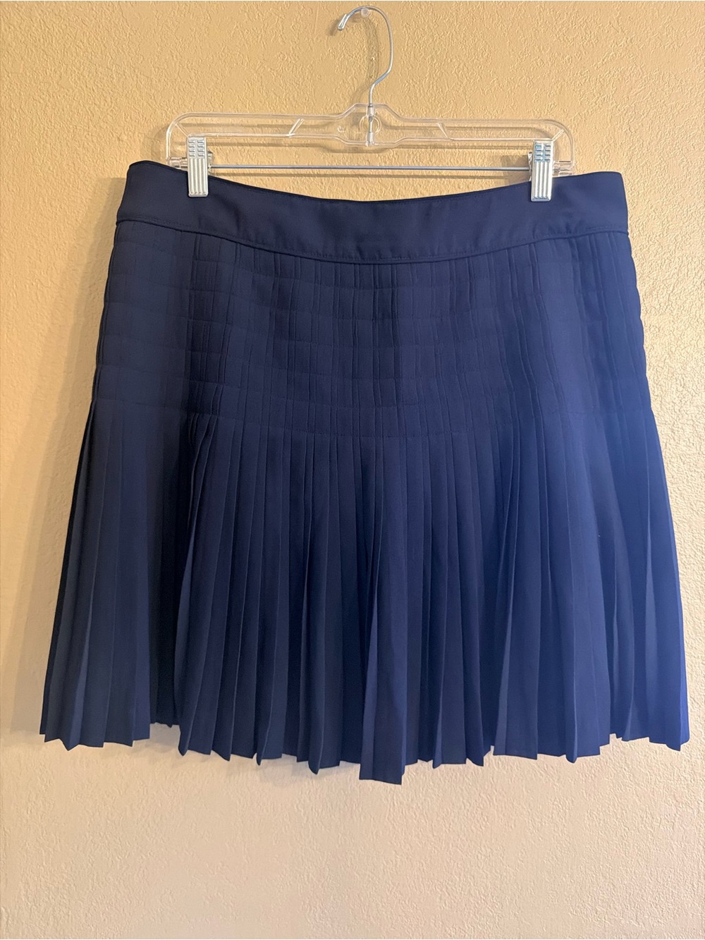 J. Crew Navy Pleated Women’s Skirt, size 12
